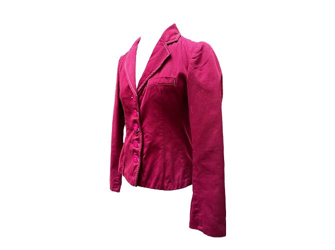 Blazer Moschino Fuchsia de terciopelo M Púrpura - vista 2
