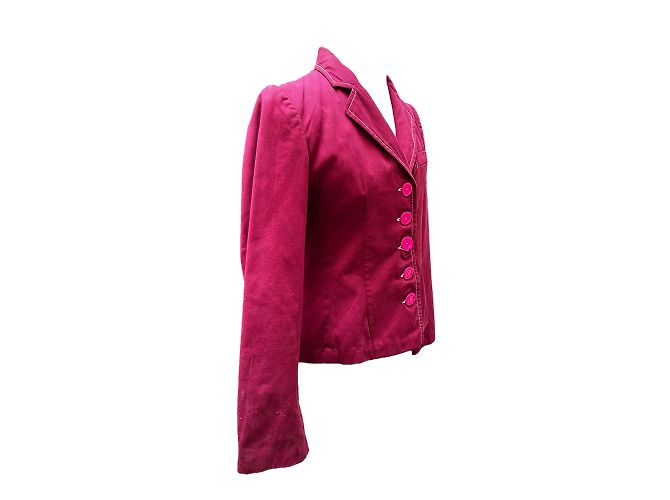 Blazer Moschino Fuchsia de terciopelo M Púrpura - vista 3