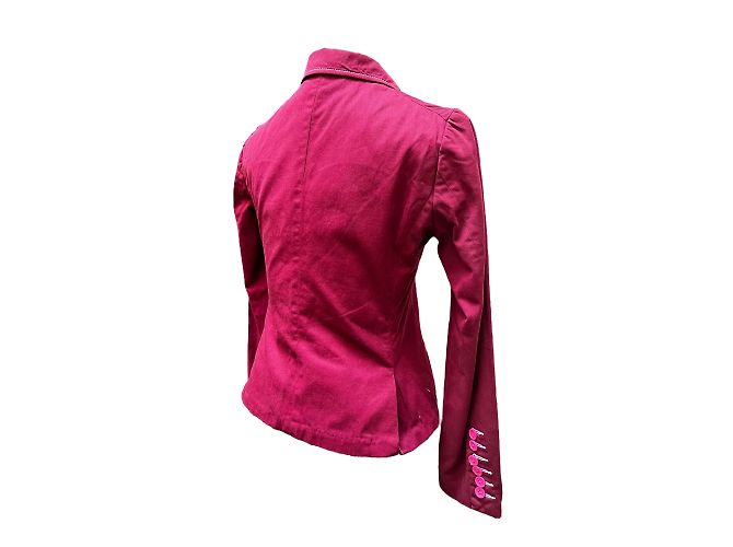 Blazer Moschino Fuchsia de terciopelo M Púrpura - vista 4