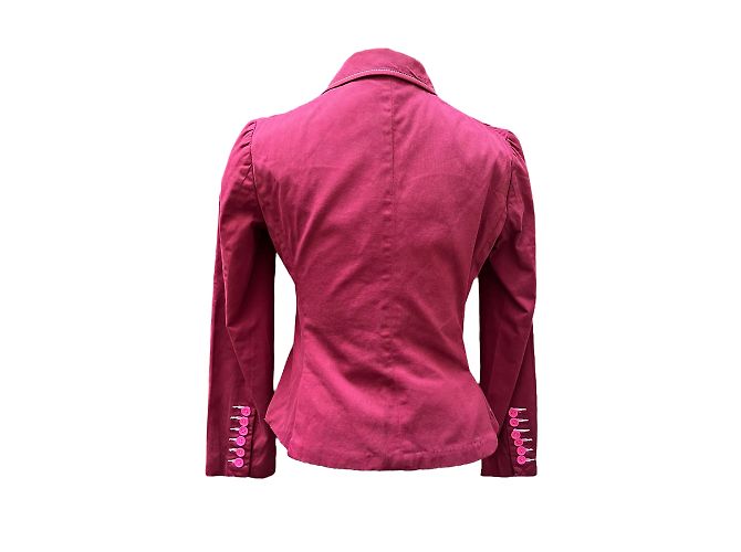 Blazer Moschino Fuchsia de terciopelo M Púrpura - vista 5