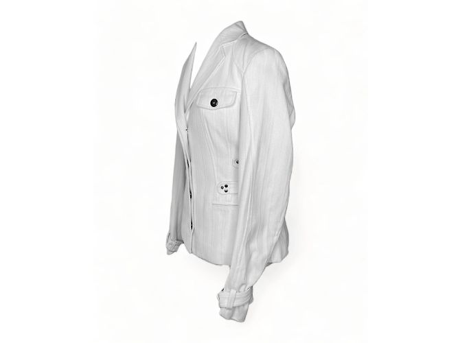 Blazer Versace in cotone bianco S - vista 2
