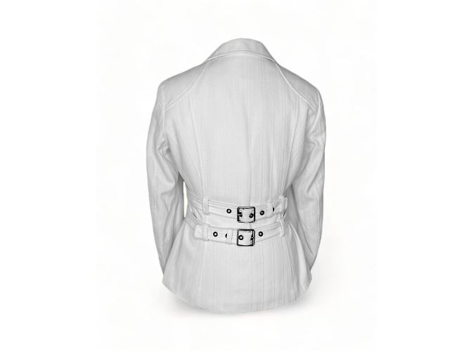 Blazer Versace in cotone bianco S - vista 3