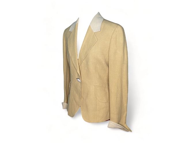 Fendi Craned Cool Wollblazer beige Größe M - Ansicht 2