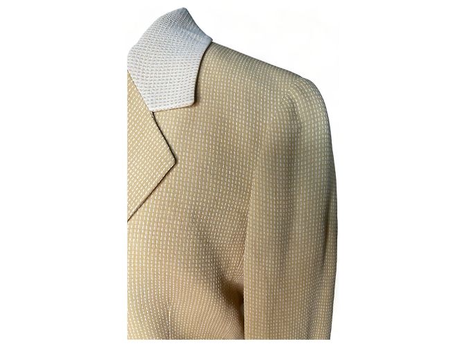Fendi Craned Cool Wollblazer beige Größe M - Ansicht 5