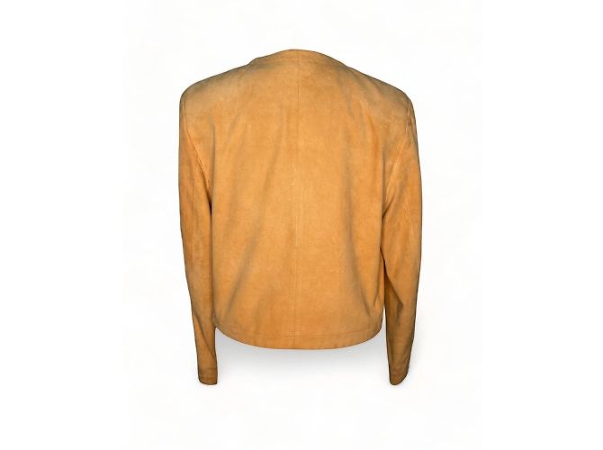 Gucci Giacca in pelle e scamosciata marrone M - vista 2