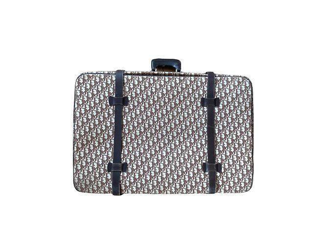 Valigia Christian Dior Oblique Monogram Canvas Marrone - vista 2
