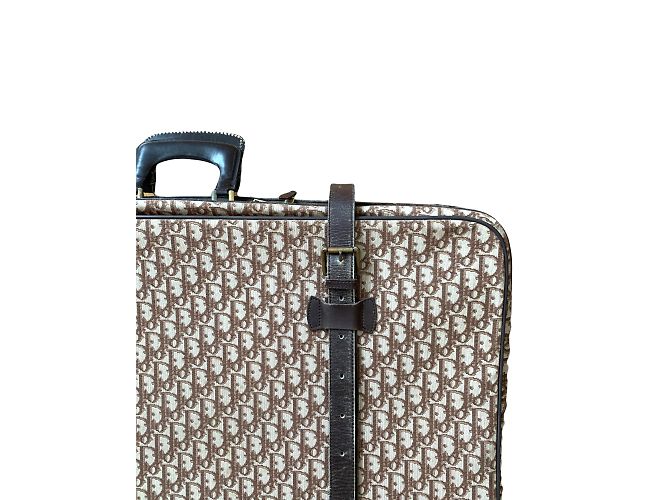 Valigia Christian Dior Oblique Monogram Canvas Marrone - vista 4