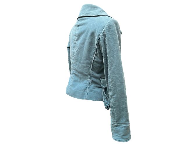 Versace Velours Blazer Blau Größe M - Ansicht 4