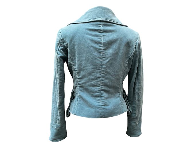 Versace Velours Blazer Blau Größe M - Ansicht 5