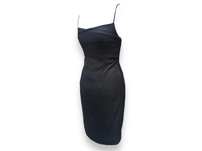 Christian Dior Schwarzes Glitzer Abendkleid S - Ansicht 2