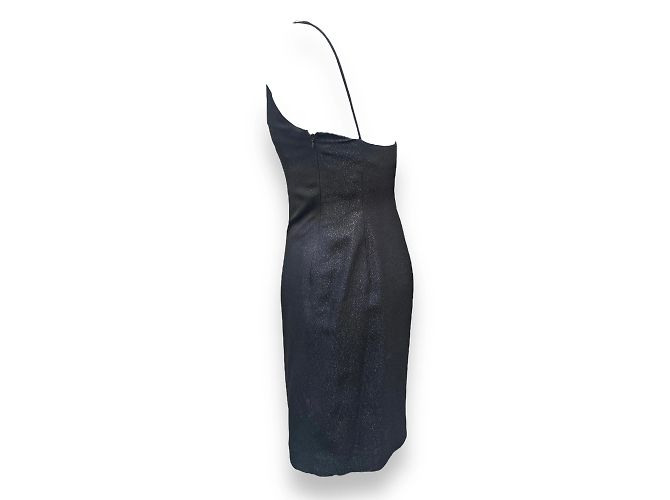 Christian Dior Schwarzes Glitzer Abendkleid S - Ansicht 3