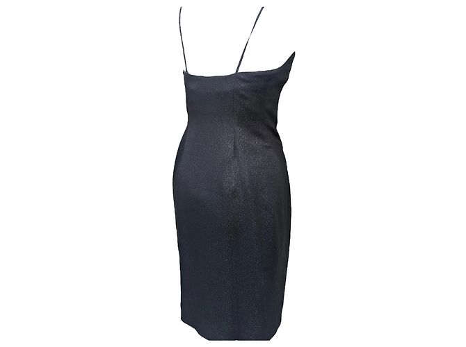 Christian Dior Schwarzes Glitzer Abendkleid S - Ansicht 4