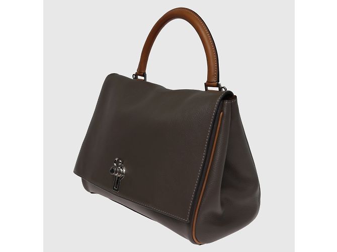 Moynat GREY/Brown Danse 2-WayTop Handle Bag - view 2