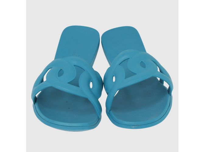 Hermès Blaue Aloha-Strandsandale - Ansicht 2