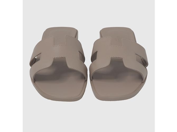 Hermès Beige Mastic Oran Sandale - Ansicht 2