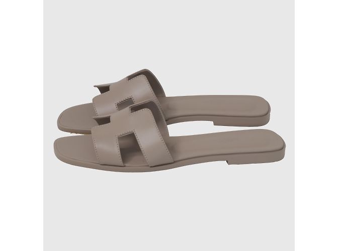 Hermès Beige Mastic Oran Sandale - Ansicht 3