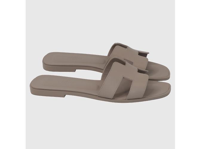 Hermès Beige Mastic Oran Sandale - Ansicht 5