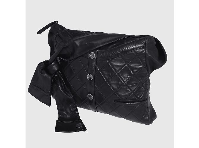 Girl Borsa Chanel da ragazza trapuntata nera Nero - vista 3