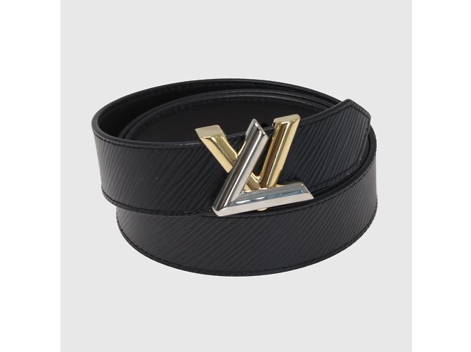 Louis Vuitton Schwarzer Epi LV Twist-Gürtel - Ansicht 2
