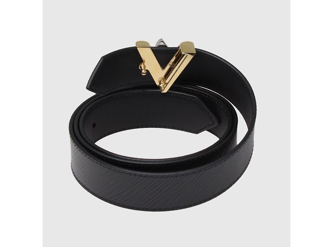 Louis Vuitton Schwarzer Epi LV Twist-Gürtel - Ansicht 3