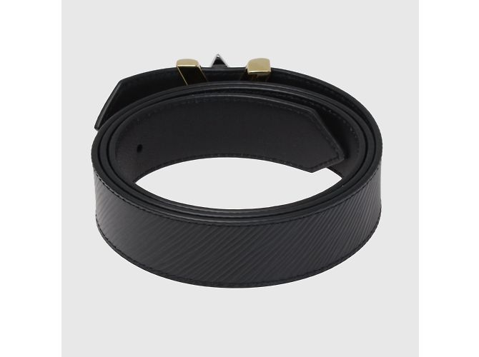 Louis Vuitton Schwarzer Epi LV Twist-Gürtel - Ansicht 4
