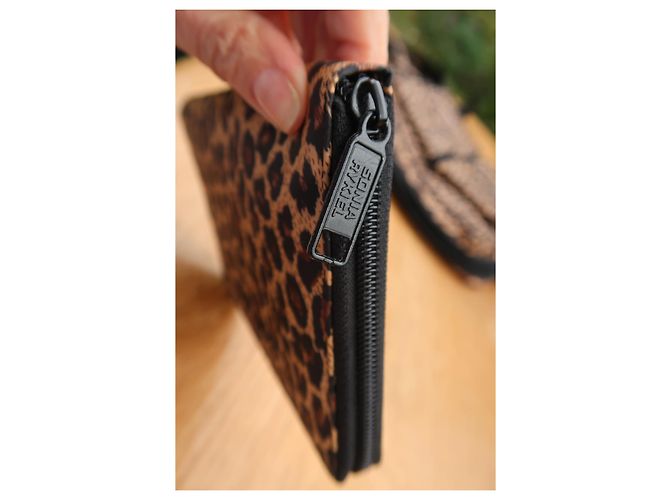 Borsa Sonia Rykiel in tela leopardata + il suo compagno Stampa leopardo - vista 2