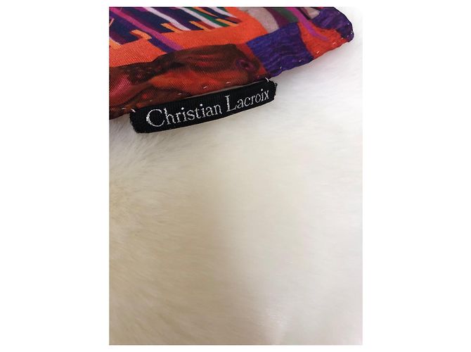 Sciarpa in seta Christian Lacroix multicolore - vista 6