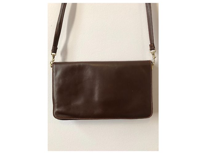 Pochette in pelle vintage Marrone - vista 3