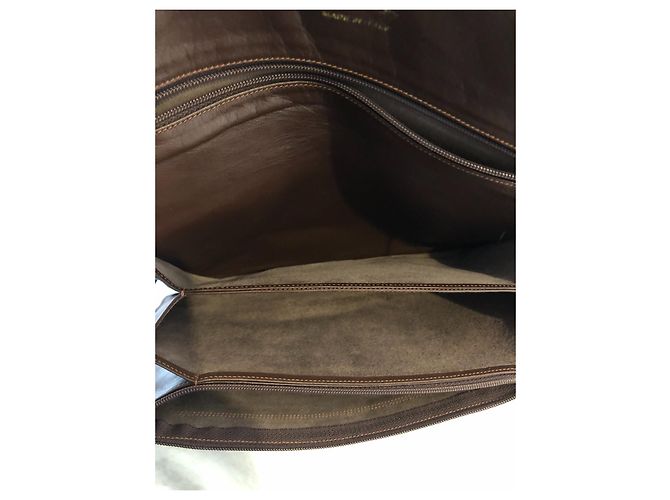 Pochette in pelle vintage Marrone - vista 7