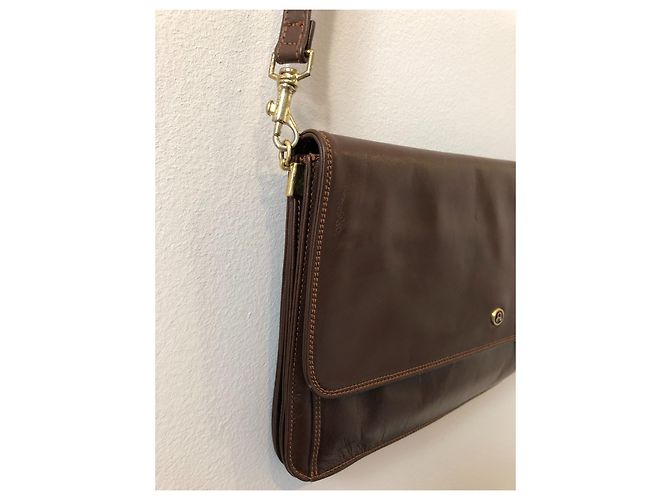 Pochette in pelle vintage Marrone - vista 8