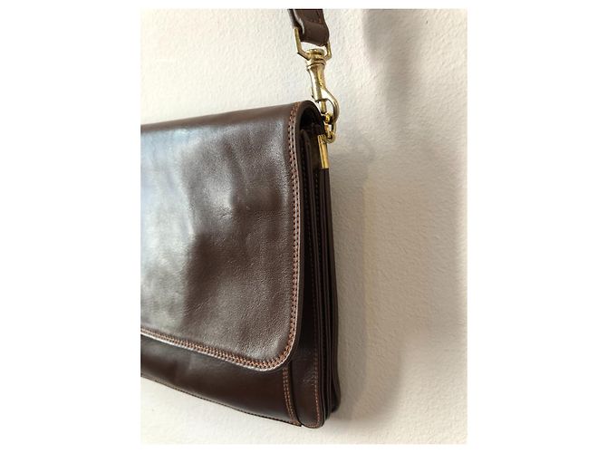 Pochette in pelle vintage Marrone - vista 9