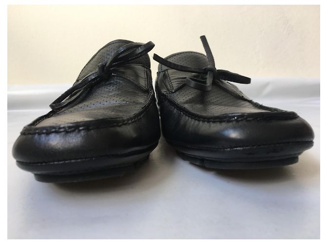 Mocassini Prada made in Italy taglia 42,5 Nero - vista 2