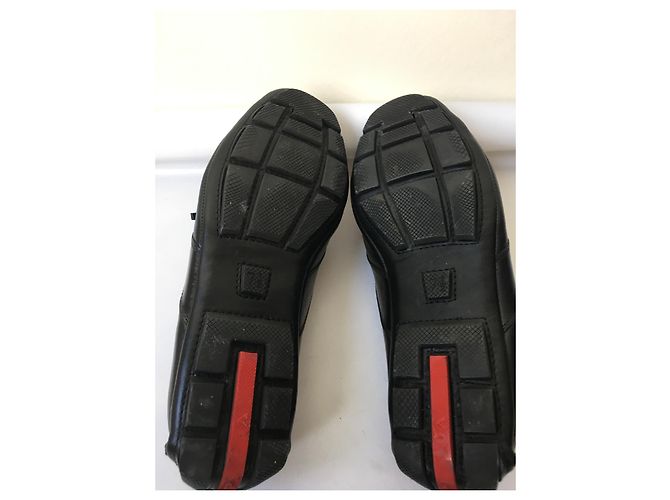 Mocassini Prada made in Italy taglia 42,5 Nero - vista 8