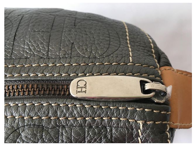 Borsa Carolina Herrera Grigio scuro Pelliccia Grigio antracite - vista 11