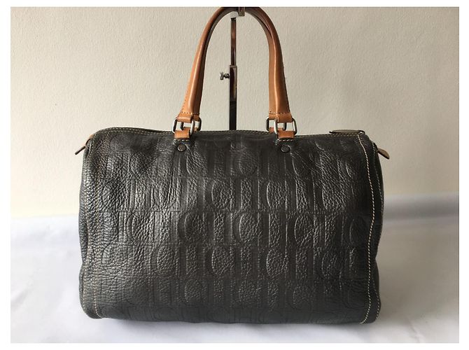Borsa Carolina Herrera Grigio scuro Pelliccia Grigio antracite - vista 2