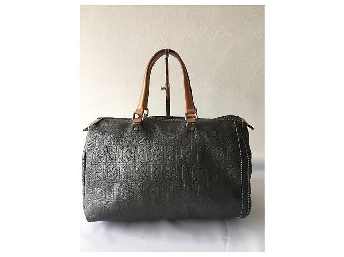 Borsa Carolina Herrera Grigio scuro Pelliccia Grigio antracite - vista 5