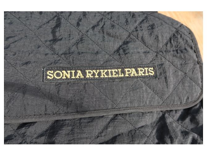 Bolsa Sonia Rykiel em tecido acolchoado preto - vista 2