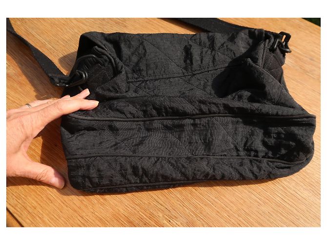 Bolsa Sonia Rykiel em tecido acolchoado preto - vista 5