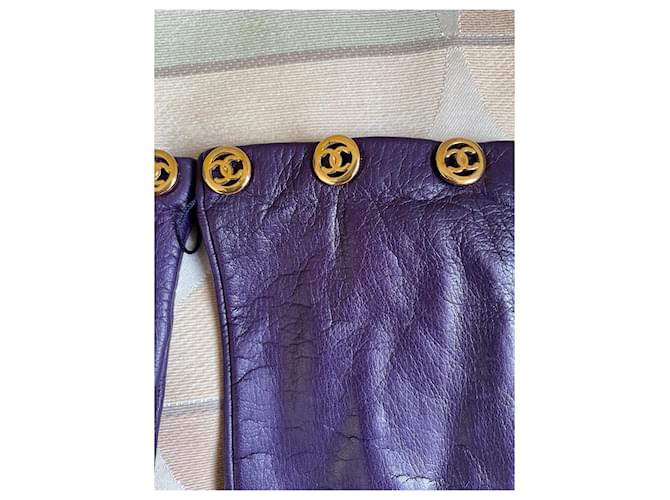 Chanel Luvas Roxo - vista 2