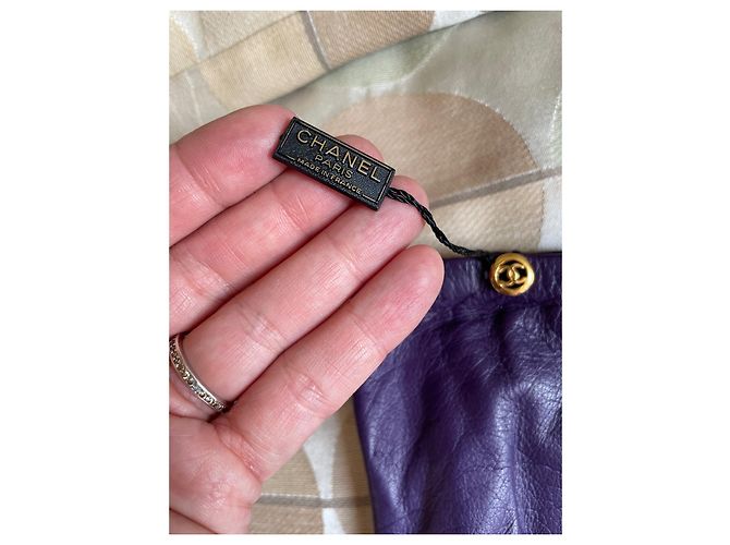 Chanel Luvas Roxo - vista 3