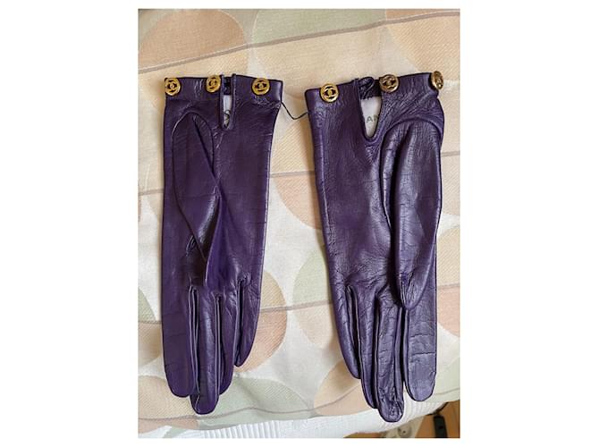 Chanel Luvas Roxo - vista 6