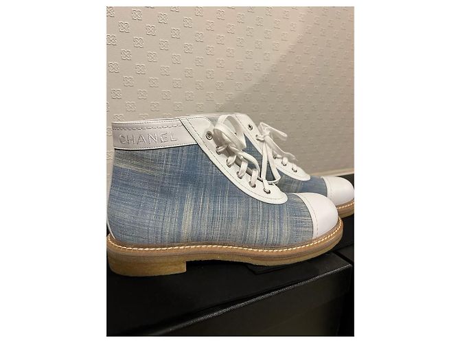 Stivaletti Chanel Blu - vista 3