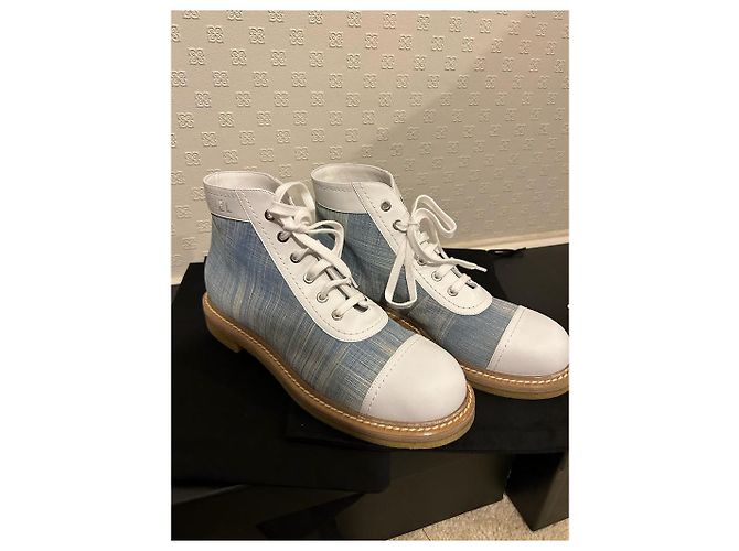 Stivaletti Chanel Blu - vista 4
