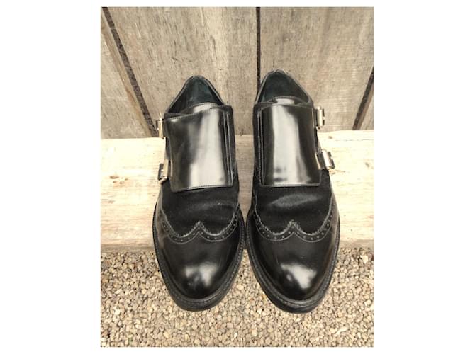 scarpe Monk Burberry p 40 Nero - vista 3