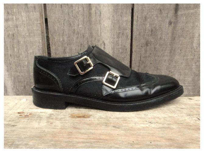 scarpe Monk Burberry p 40 Nero - vista 6