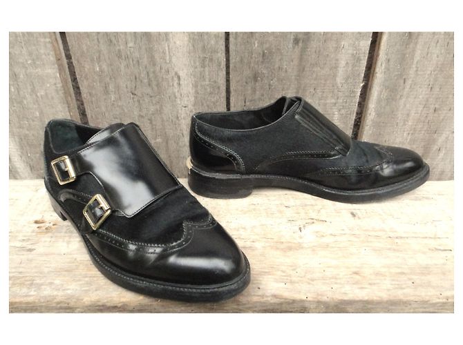 scarpe Monk Burberry p 40 Nero - vista 7