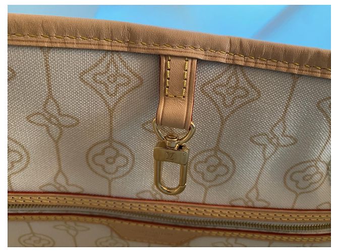 Louis Vuitton Neverfull MM Damier Azur Canvas nautico 2023 Blu - vista 10