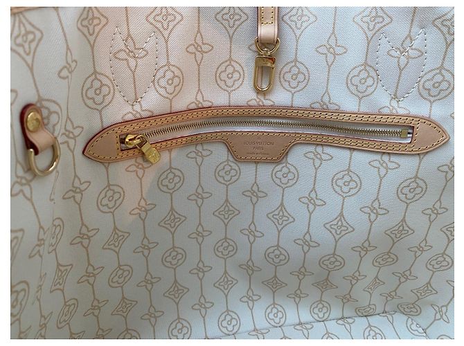 Louis Vuitton Neverfull MM Damier Azur Canvas nautico 2023 Blu - vista 11