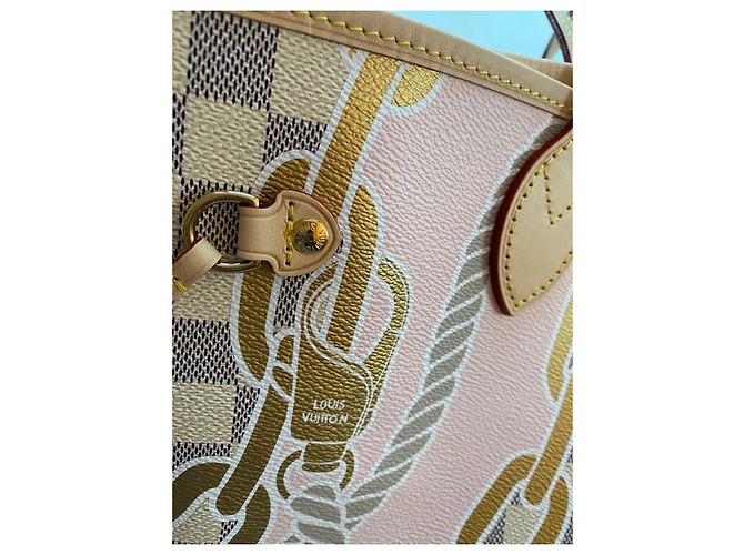 Louis Vuitton Neverfull MM Damier Azur Canvas nautico 2023 Blu - vista 13