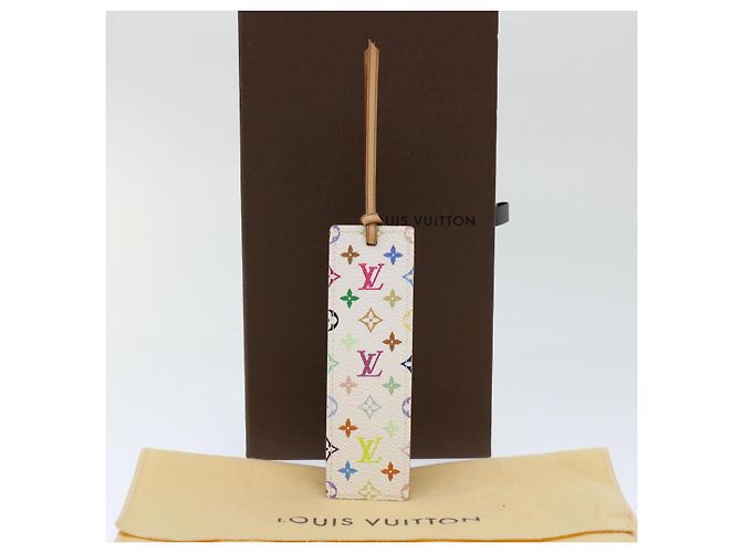 LOUIS VUITTON Monogram Multicolor Mark Page Kadu Bookmark M99196 LV Auth 51099 White - view 12